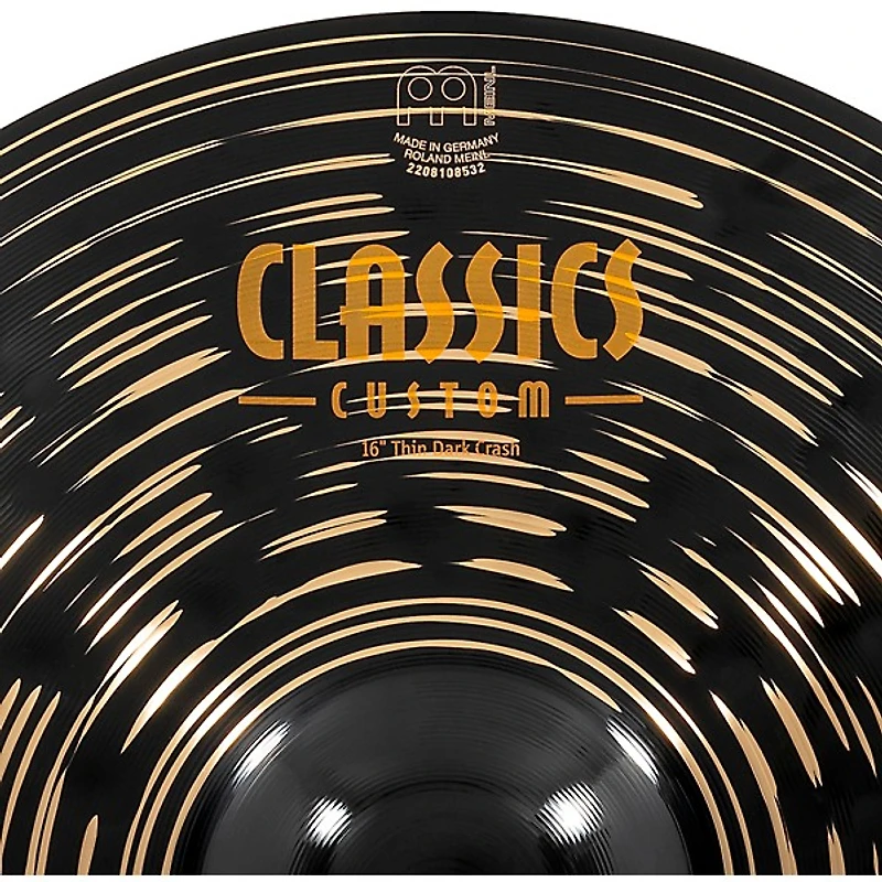 MEINL Classics Custom Dark Thin Crash Cymbal