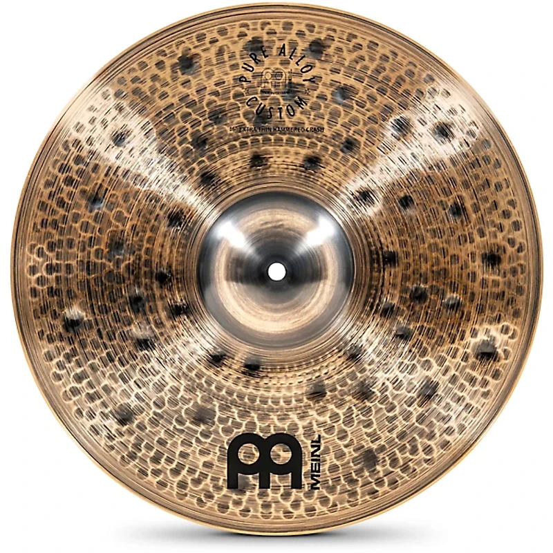 MEINL Pure Alloy Custom Extra Thin Hammered Crash Cymbal