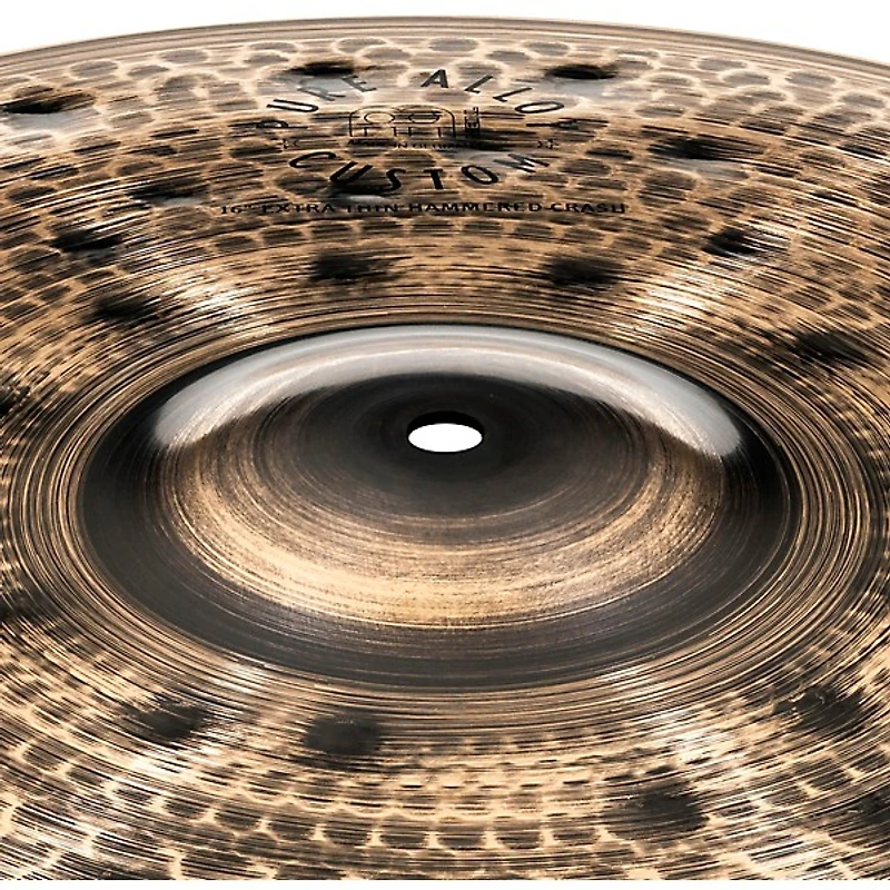 MEINL Pure Alloy Custom Extra Thin Hammered Crash Cymbal