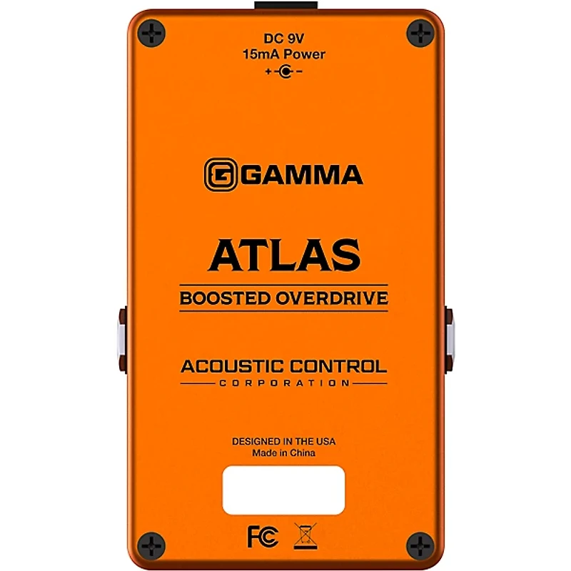 GAMMA ATLAS Boosted Overdrive Effect Pedal With Barefoot Button Guitar Center Footswitch Cap