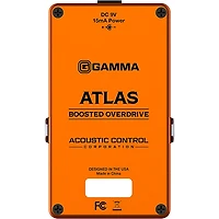 GAMMA ATLAS Boosted Overdrive Effect Pedal With Barefoot Button Guitar Center Footswitch Cap