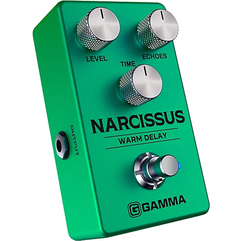 GAMMA Narcissus Warm Delay Effects Pedal With Barefoot Button Guitar Center Footswitch Cap
