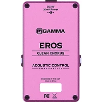GAMMA EROS Clean Chorus Effects Pedal with Barefoot Button Guitar Center Footswitch Cap