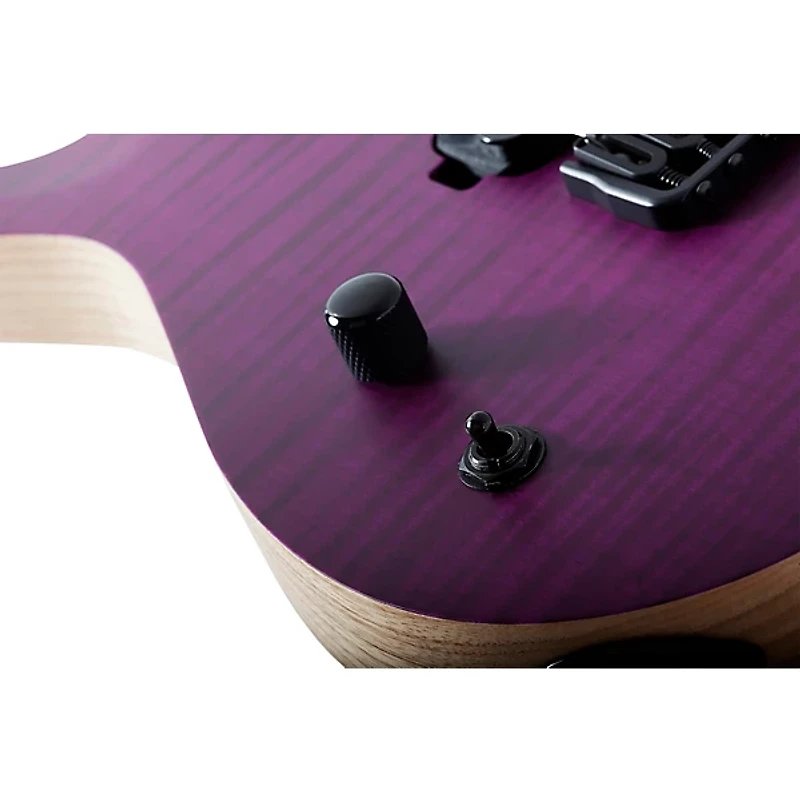 Schecter Guitar Research John Browne Tao- Left-Handed Electric Guitar Satin Trans Purple