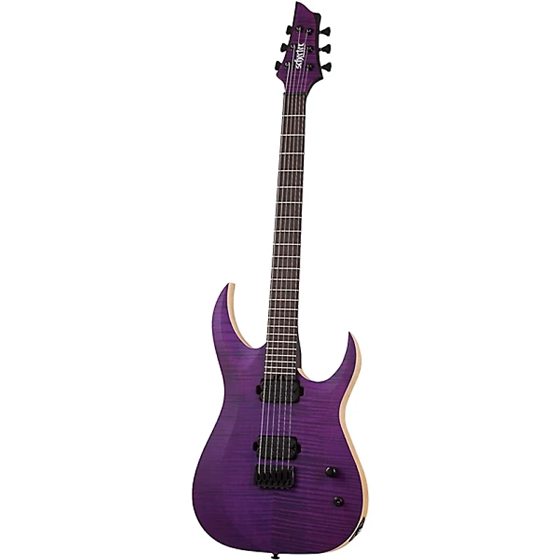 Schecter Guitar Research John Browne Tao-6 Electric Guitar Satin Trans Purple