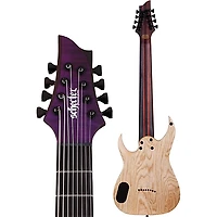 Schecter Guitar Research John Browne Tao-8 Electric Guitar Satin Trans Purple