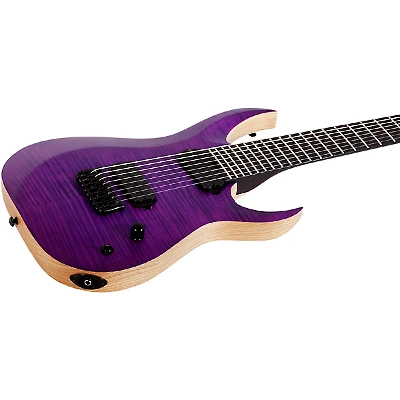 Schecter Guitar Research John Browne Tao-8 Electric Guitar Satin Trans Purple