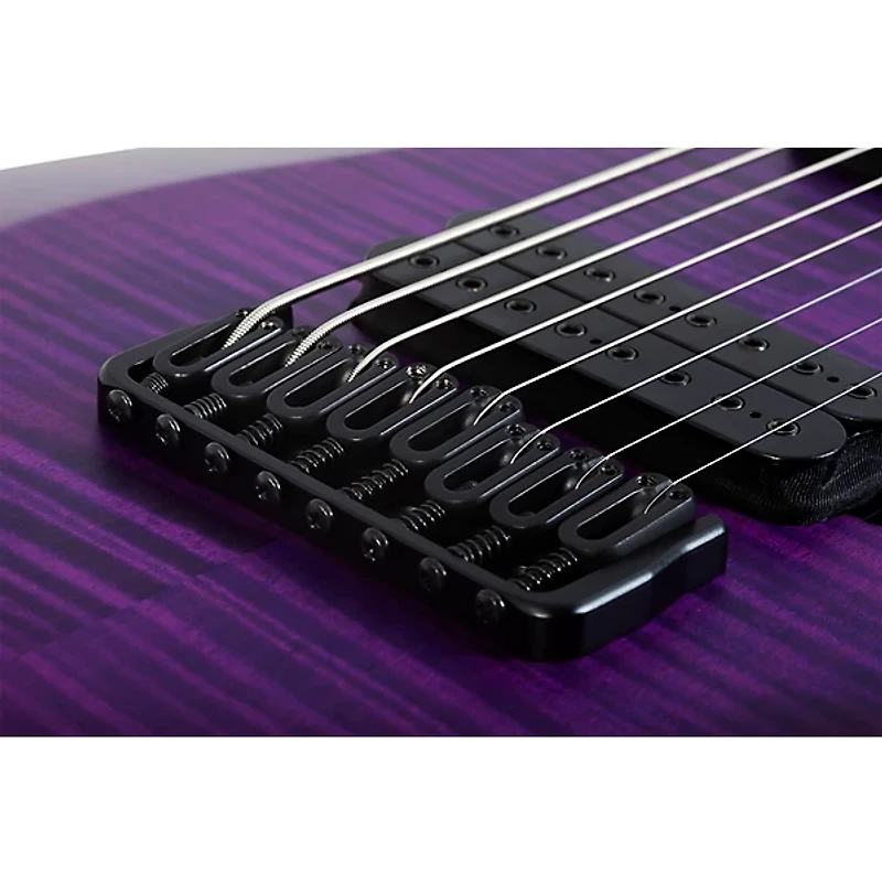 Schecter Guitar Research John Browne Tao-8 Electric Guitar Satin Trans Purple