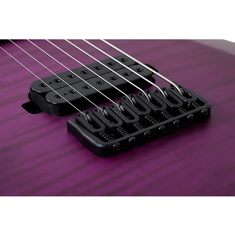 Schecter Guitar Research John Browne Tao-7 Left-Handed Electric Guitar Satin Trans Purple