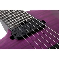 Schecter Guitar Research John Browne Tao-7 Left-Handed Electric Guitar Satin Trans Purple