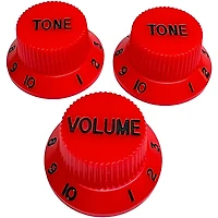 AxLabs Strat-Style Knob Kit with Black Lettering (3