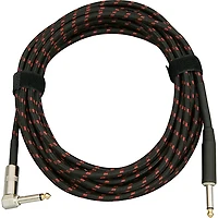 Musician's Gear Tweed Right Angle Instrument Cable 4-Pack 20 ft. Red