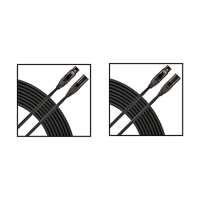 Livewire Elite Quad Microphone Cable 2-Pack - 25 ft. Black