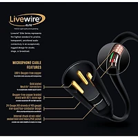 Livewire Elite Quad Microphone Cable 2-Pack - 25 ft. Black