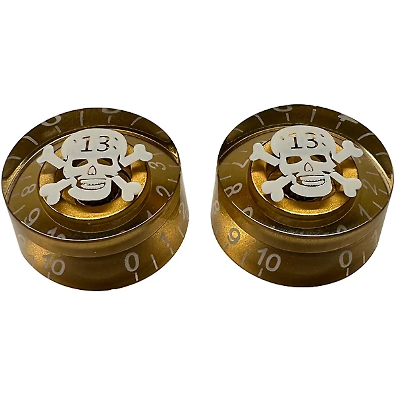 AxLabs Black Speed Knob With Skull Graphic - 2 Pack