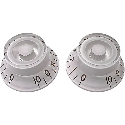 AxLabs Left Handed Bell Knob (Gold Lettering) - 2 Pack White