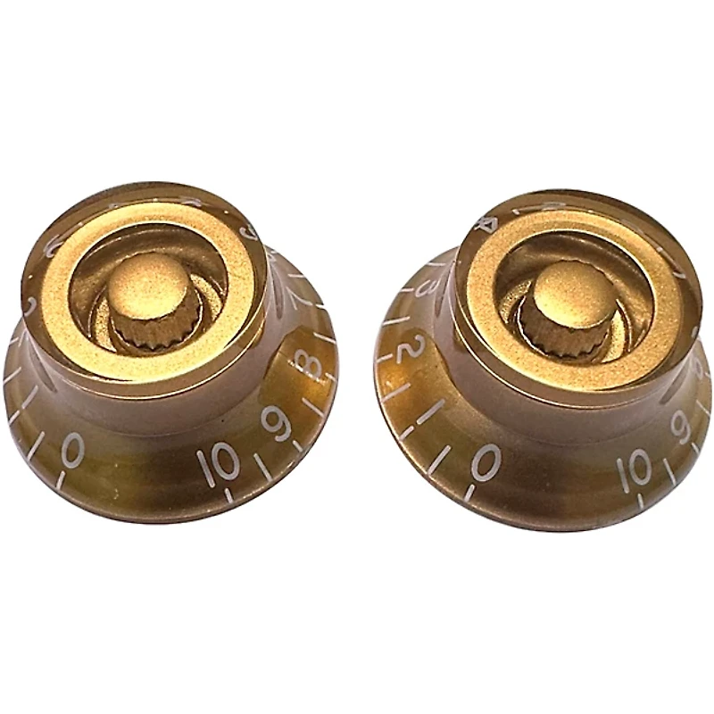 AxLabs Left Handed Bell Knob (White Lettering) - 2 Pack