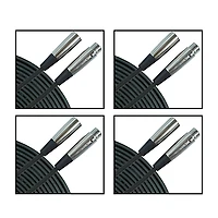 Gear One XLR Microphone Cable 4-Pack - 20 ft.