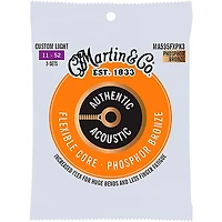 Martin Authentic Acoustic Flexible Core Guitar Strings 3-Pack