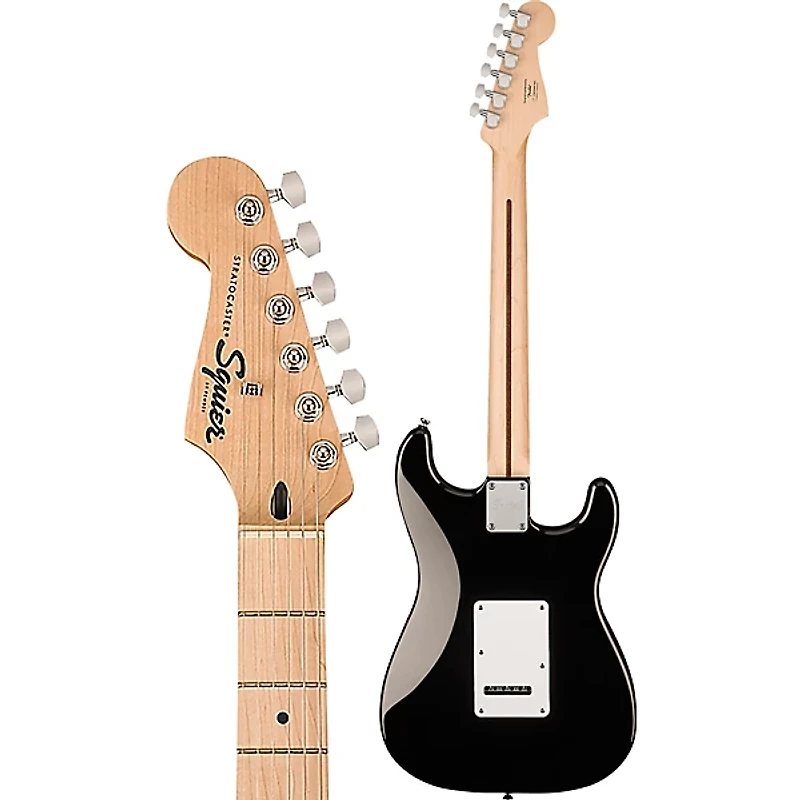 Squier Sonic Stratocaster Maple Fingerboard Left-Handed Electric Guitar - Black