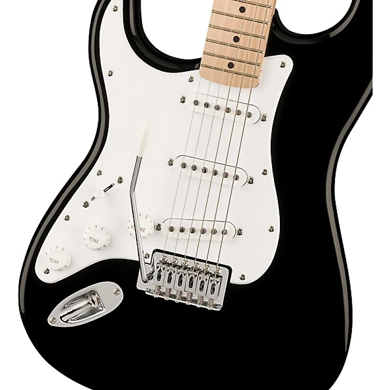 Squier Sonic Stratocaster Maple Fingerboard Left-Handed Electric Guitar - Black
