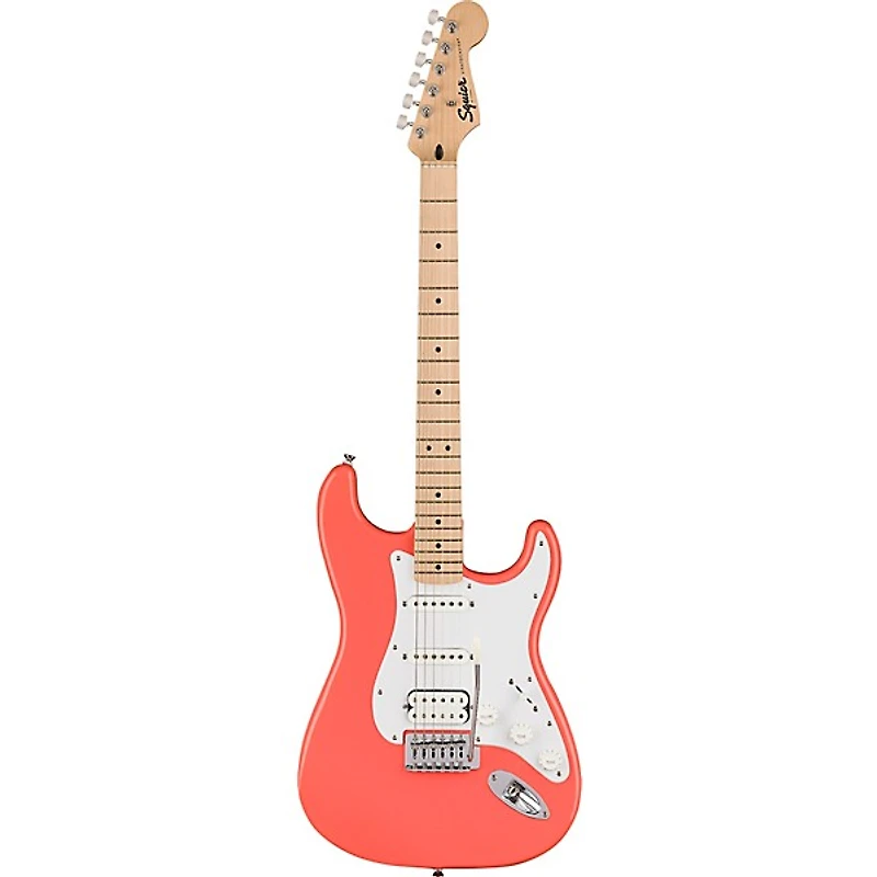 Squier Sonic Stratocaster HSS Maple Fingerboard Electric Guitar - Tahitian Coral