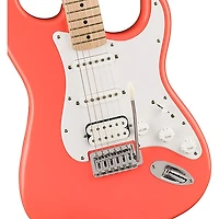 Squier Sonic Stratocaster HSS Maple Fingerboard Electric Guitar - Tahitian Coral