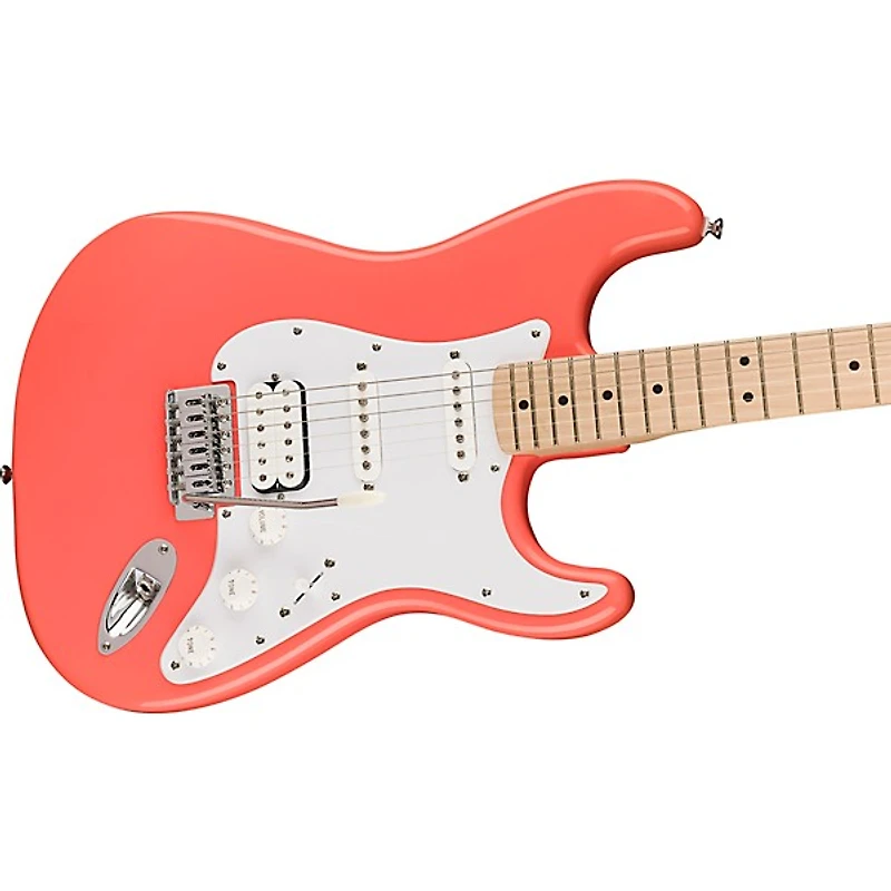 Squier Sonic Stratocaster HSS Maple Fingerboard Electric Guitar - Tahitian Coral
