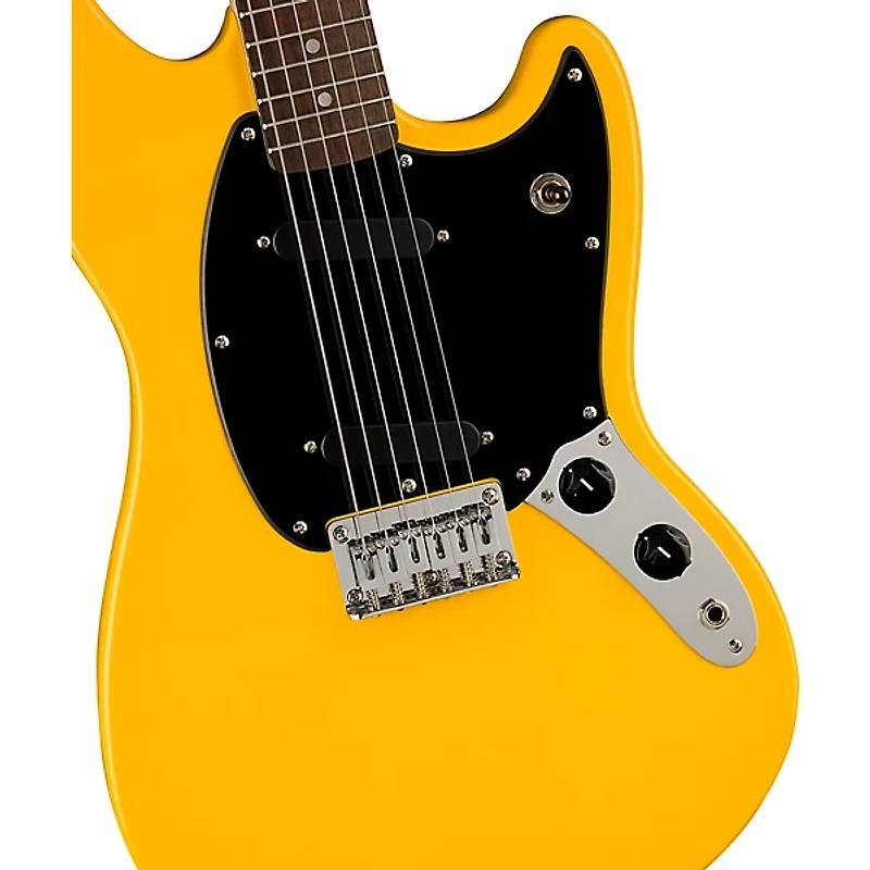Squier Sonic Mustang Laurel Fingerboard Electric Guitar Graffiti Yellow