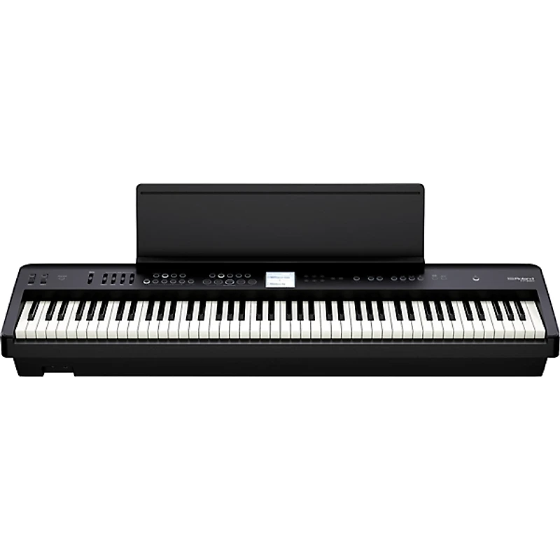 Roland FP-E50 Digital Piano With Double-Brace X-Stand and Sustain Pedal Black