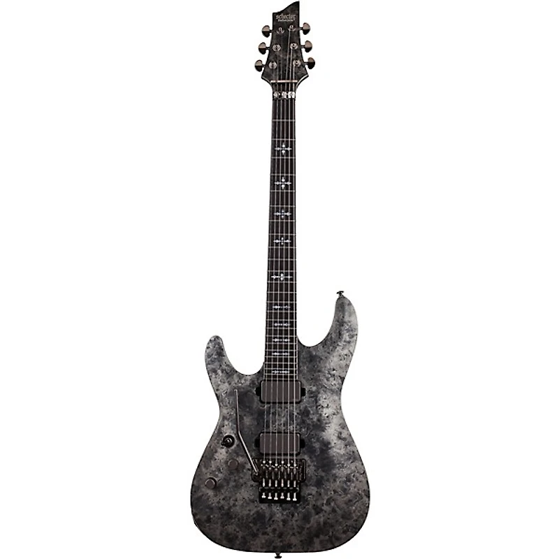 Schecter Guitar Research Ernie C C-1 Left Handed Electric Guitar Black Reign