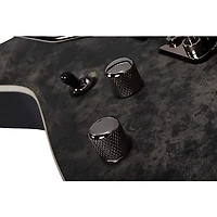 Schecter Guitar Research Ernie C C-1 Left Handed Electric Guitar Black Reign