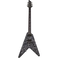 Schecter Guitar Research Juan of the Dead V-1 Electric Guitar Black Reign
