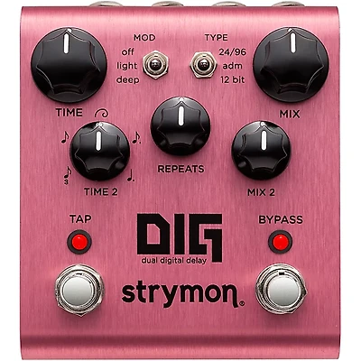 Strymon DIG Dual Digital Delay Effects Pedal Pink
