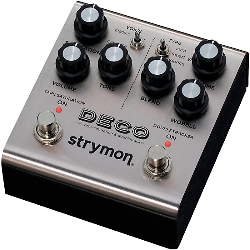 Strymon Deco V2 Tape Saturation & Doubletracker Delay Effects Pedal Silver