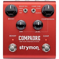 Strymon Compadre Dual Voice Compressor & Boost Effects Pedal Red