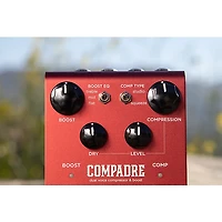 Strymon Compadre Dual Voice Compressor & Boost Effects Pedal Red