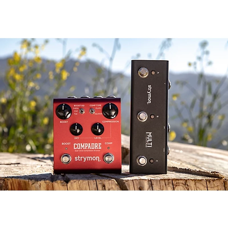 Strymon Compadre Dual Voice Compressor & Boost Effects Pedal Red