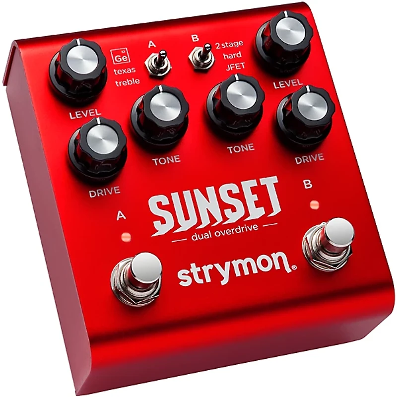 Strymon Sunset Dual Overdrive Effects Pedal Red