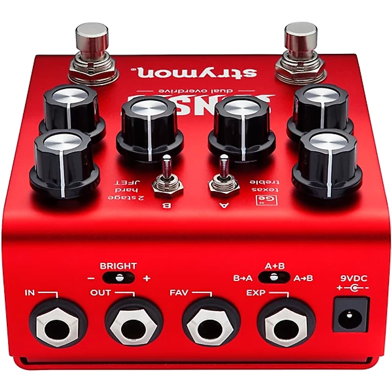 Strymon Sunset Dual Overdrive Effects Pedal Red