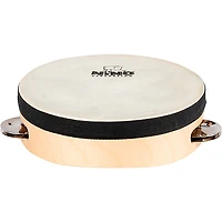 Nino Single Row Headed Wood Tambourine, Natural