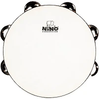 Nino Double Row Headed Wood Tambourine, Natural 8 in.