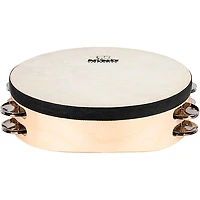 Nino Double Row Headed Wood Tambourine, Natural 8 in.