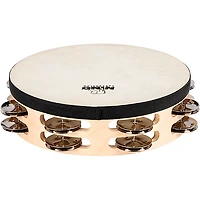 Nino Double Row Headed Wood Tambourine, Natural 8 in.