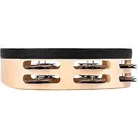 Nino Double Row Headed Wood Tambourine, Natural 8 in.