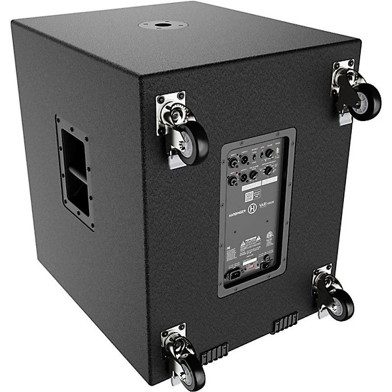 Harbinger VARI VRS18 18" Powered Subwoofer With DSP, Casters & Slip Cover