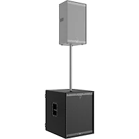 Harbinger VARI VRS18 18" Powered Subwoofer With DSP, Casters & Slip Cover