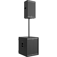 Harbinger VARI VR412 12" Powered 2-Way Loudspeaker With Wood Cabinet, Bluetooth, DSP and Tote Bag