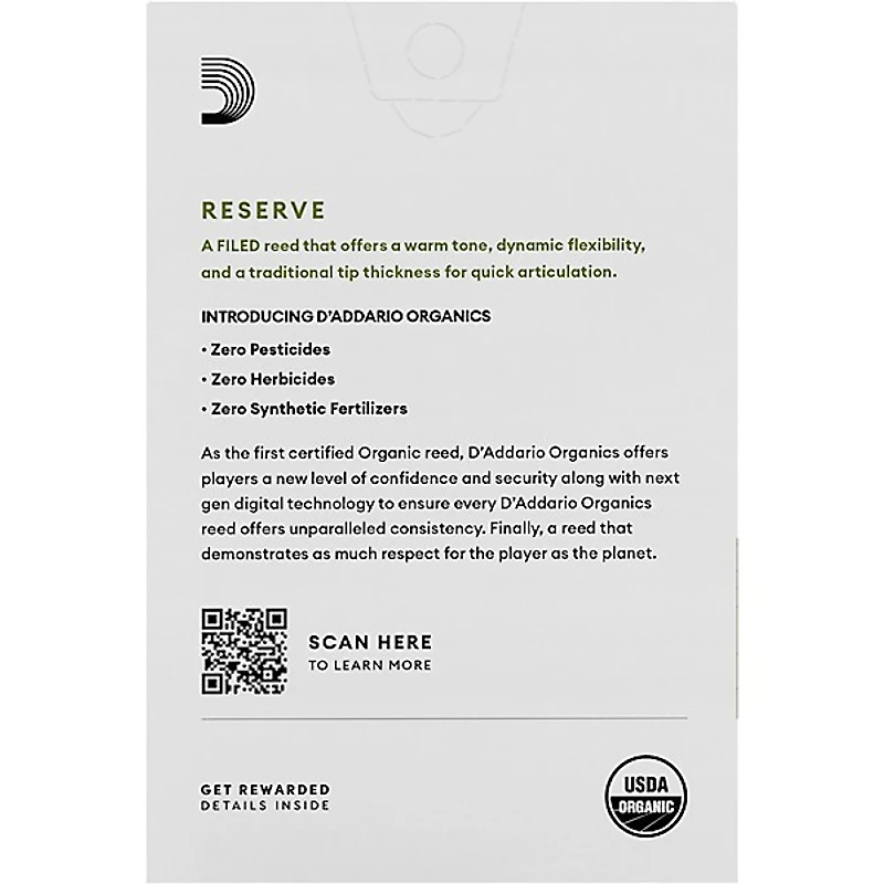 D'Addario Woodwinds Reserve, Soprano Saxophone Reeds