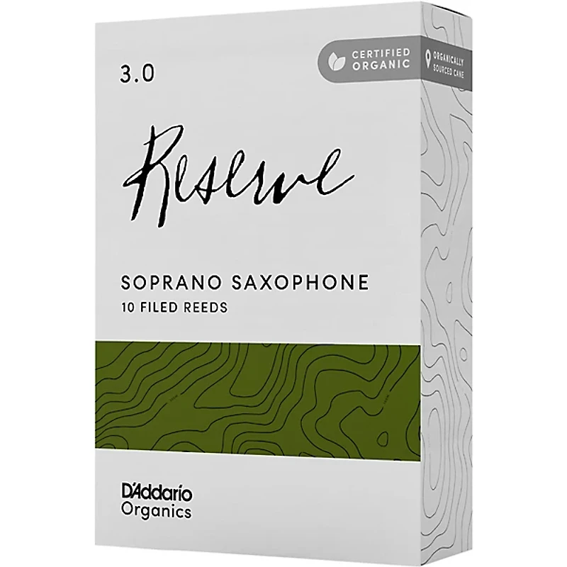 D'Addario Woodwinds Reserve, Soprano Saxophone Reeds - Box of 10